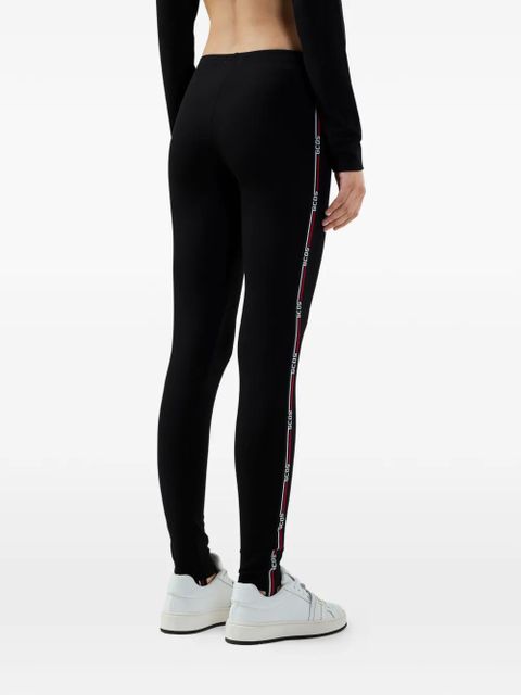 GCDS logo-tape leggings - Black