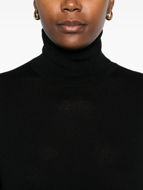 TOTEME turtleneck midi dress - Black