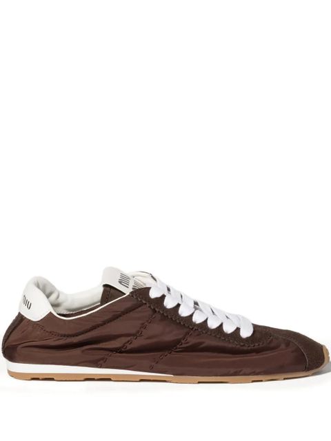 Miu Miu Plume suede trainers - Brown - zdjęcie produktu nr 1