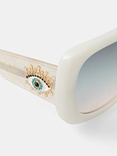 Kurt Geiger London okulary przeciwsłoneczne Evil Eye damskie kolor beżowy 4738941679 - zdjęcie produktu nr 2