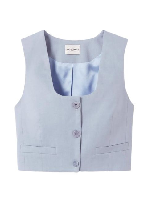 Claudie Pierlot buttoned vest - Blue - zdjęcie produktu nr 1