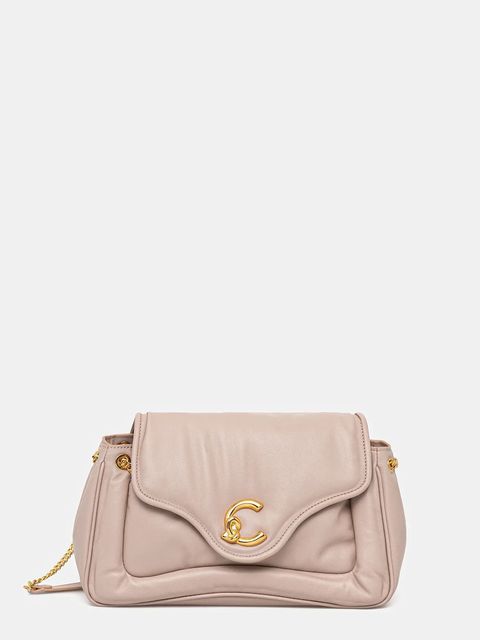 Coccinelle torebka skórzana COCCINELLE C-ME FLUFFY kolor beżowy E1.SUE.12.01.01 - zdjęcie produktu nr 1