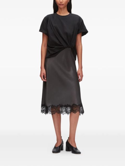 3.1 Phillip Lim knot lace trim midi dress - Black - zdjęcie produktu nr 2