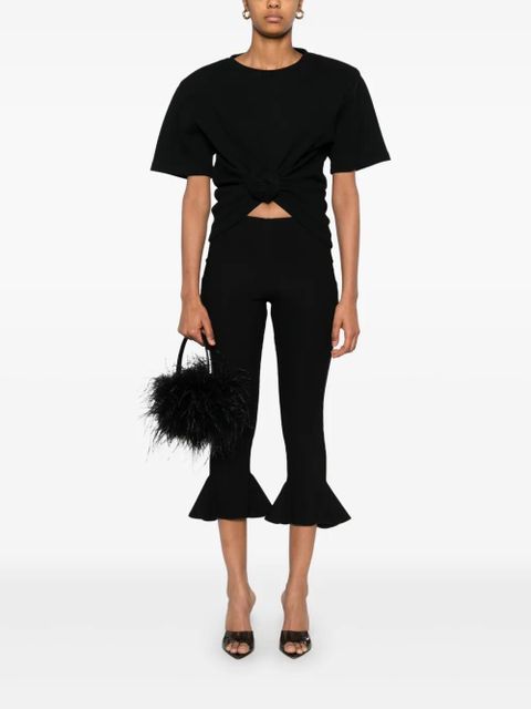 Magda Butrym knot-detail T-shirt - Black - zdjęcie produktu nr 2