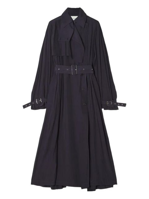Lanvin pleated belted trench coat - Black - zdjęcie produktu nr 1