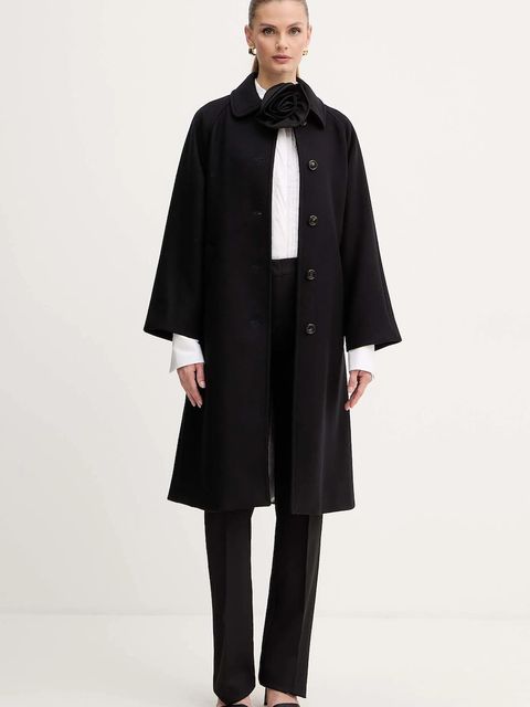 Marella koszula damska kolor biały regular z kołnierzykiem klasycznym 2523116031200