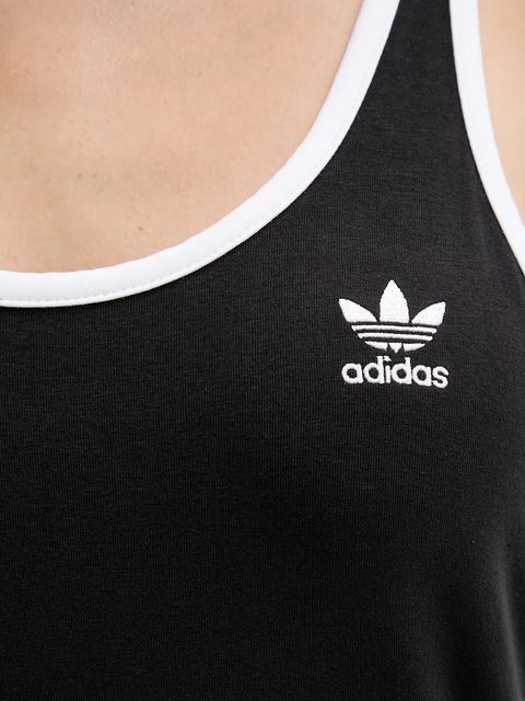 adidas Originals sukienka 3-Stripes kolor czarny mini dopasowana JW2586