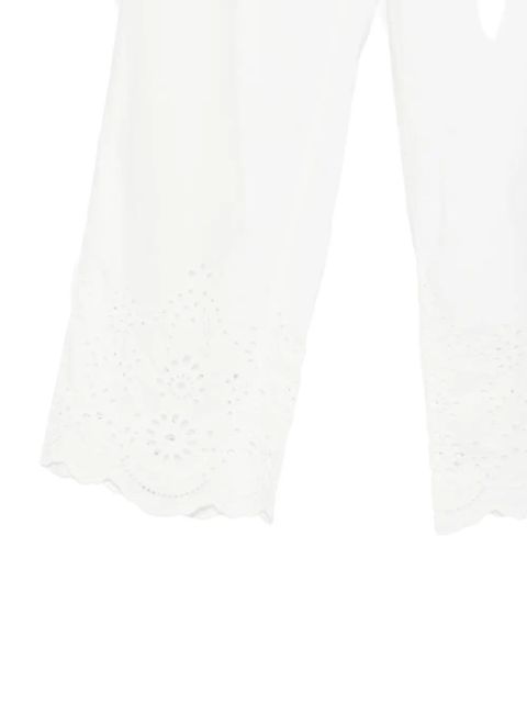 MC2 Saint Barth Inez scalloped-hem trousers - White