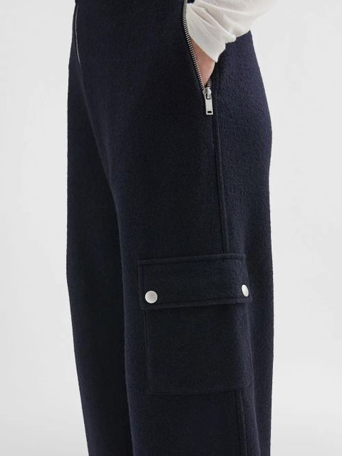 Jil Sander felted trousers - Blue
