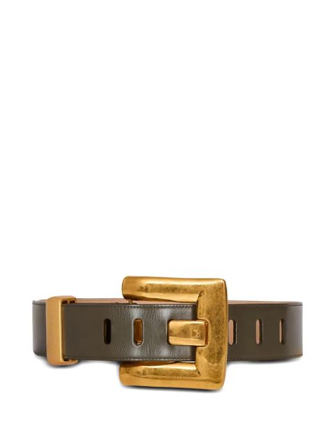 Balmain Anthem calfskin belt - Green - zdjęcie produktu nr 1
