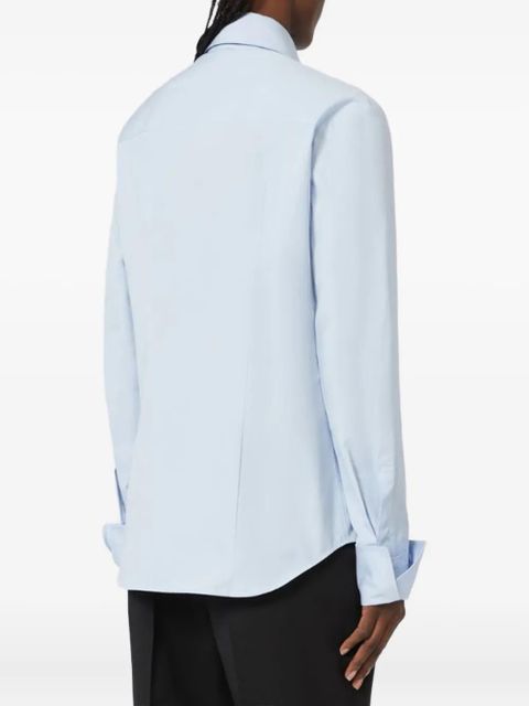 Sportmax poplin cuffs shirt - Blue