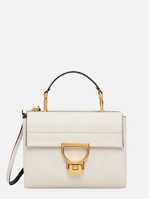 Coccinelle torebka skórzana kolor beżowy E1 MD5 55 B7 01 - zdjęcie produktu nr 1