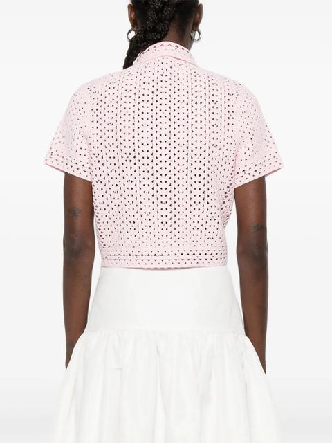 Maje crochet shirt - Pink