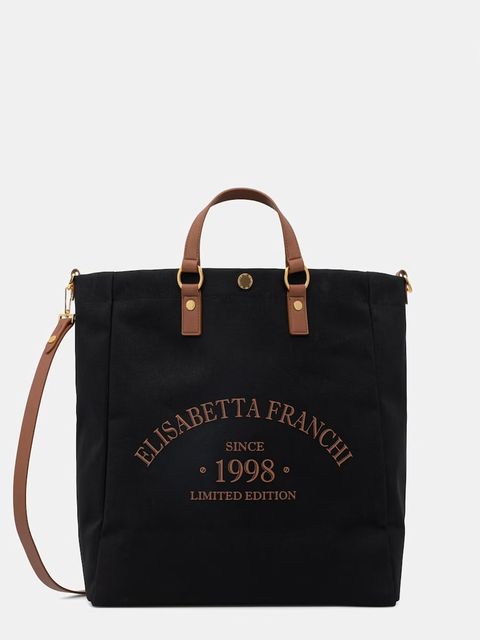 Elisabetta Franchi torebka shopper damska bawełniana - zdjęcie produktu nr 1