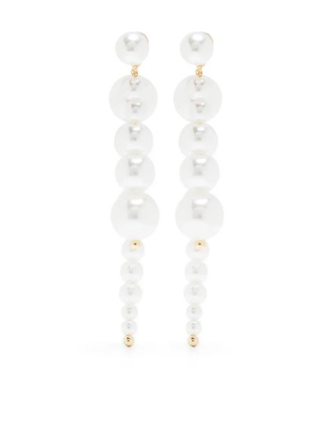 Cult Gaia Loreli pearl drop earrings - White - zdjęcie produktu nr 1