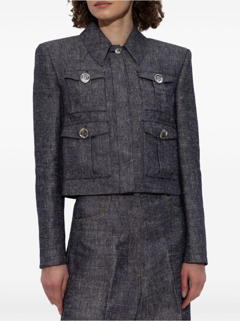 Givenchy 4G cropped jacket - Blue