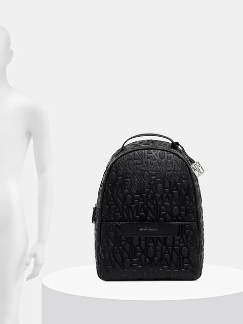 Armani Exchange plecak damski kolor czarny duży gładki XW001922 AF15774