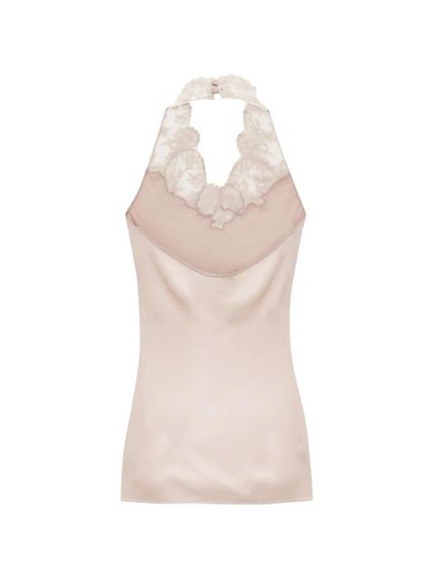 Saint Laurent lace-detail top - Neutrals - zdjęcie produktu nr 2