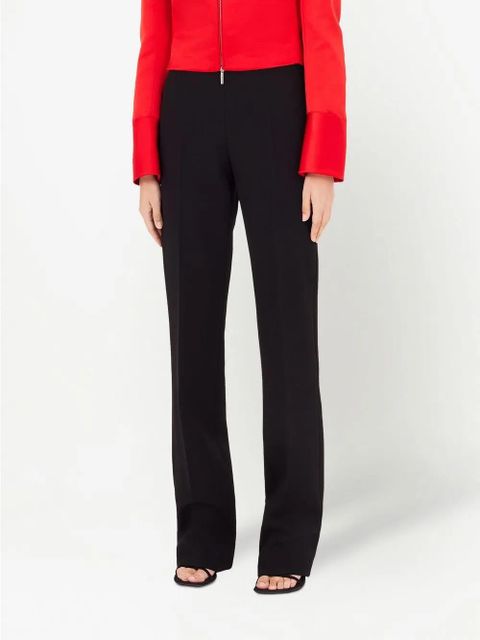 Ferragamo high-waist straight-leg trousers - Black