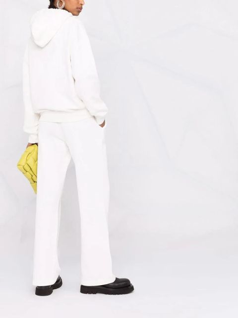 AMBUSH logo-print drawstring hoodie - White