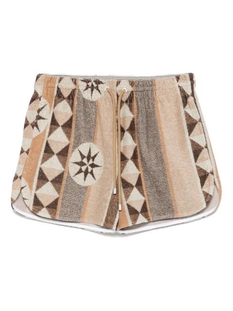 LOEWE abstract-print shorts - Neutrals - zdjęcie produktu nr 1