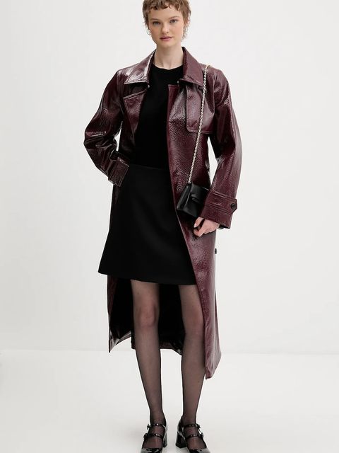 HUGO trencz Misando-1 kolor bordowy 50554264 - zdjęcie produktu nr 2