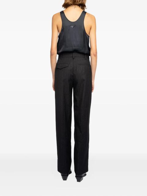 Zadig&Voltaire strass pinstripe trousers - Black