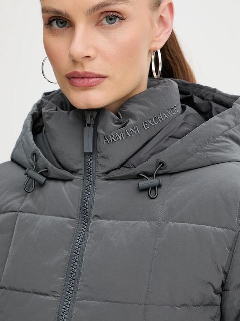 Armani Exchange kurtka kolor szary zimowa XW000650 AF16207