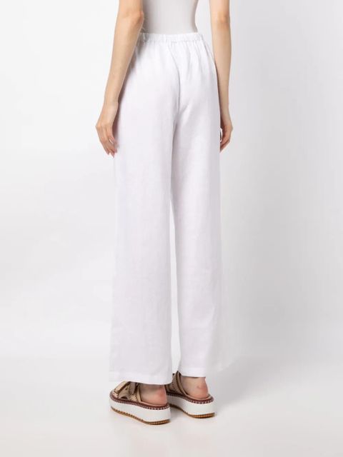 Reformation Olina linen track pants - White