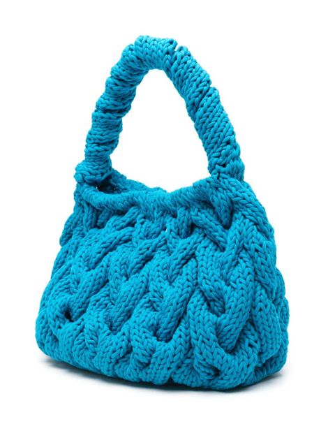 JW Anderson cable-knit tote bag - Blue