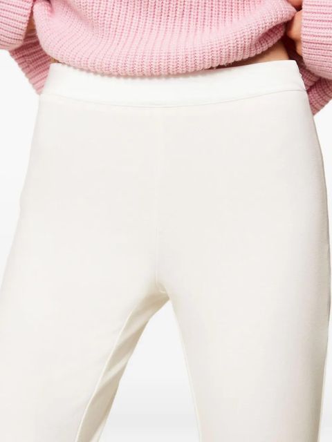 TWINSET satin-detail trousers - White