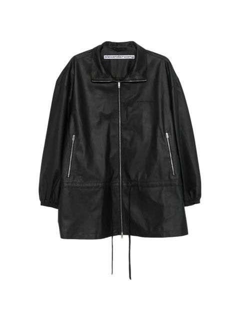 Alexander Wang funnel-collar zip-up parka - Black