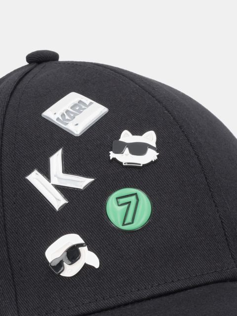 Karl Lagerfeld czapka z daszkiem bawełniana IKON