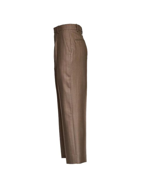 Victoria Beckham pressed-crease tailored trousers - Brown - zdjęcie produktu nr 2