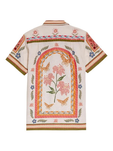 Agua By Agua Bendita Ali Fiore floral-print shirt - Neutrals