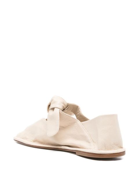 Hereu knotted-upper flat pumps - Neutrals