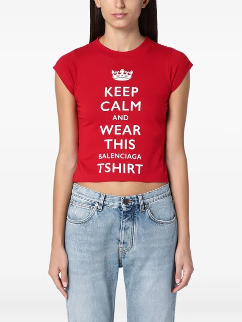 Balenciaga graphic-print short-sleeve t-shirt - Red