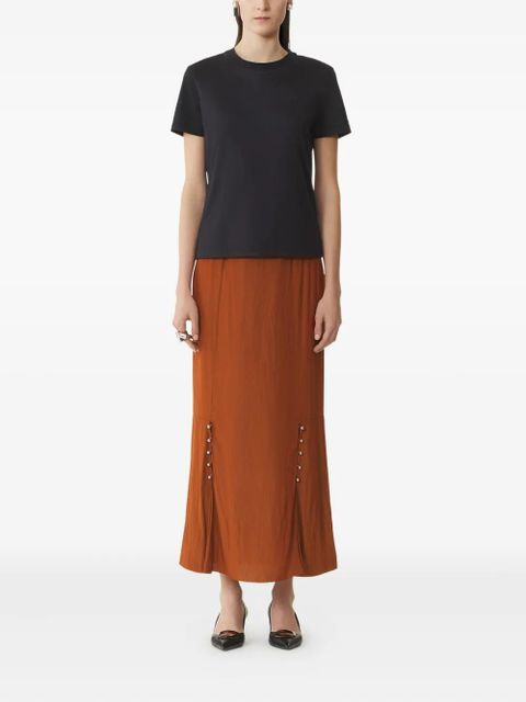 Lanvin tie-back cotton T-shirt - Black - zdjęcie produktu nr 2