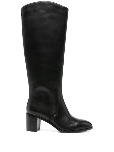 Lauren Ralph Lauren 60mm leather knee boots - Black - zdjęcie produktu nr 1