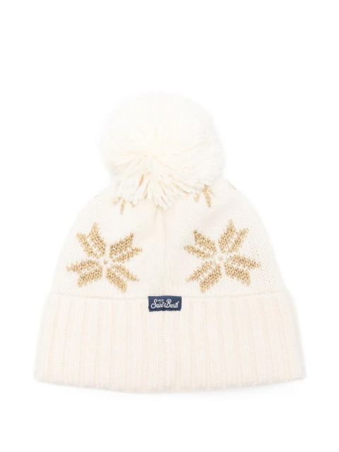 MC2 Saint Barth pompom snowflake hat - Neutrals