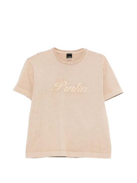 PINKO logo T-shirt - Neutrals