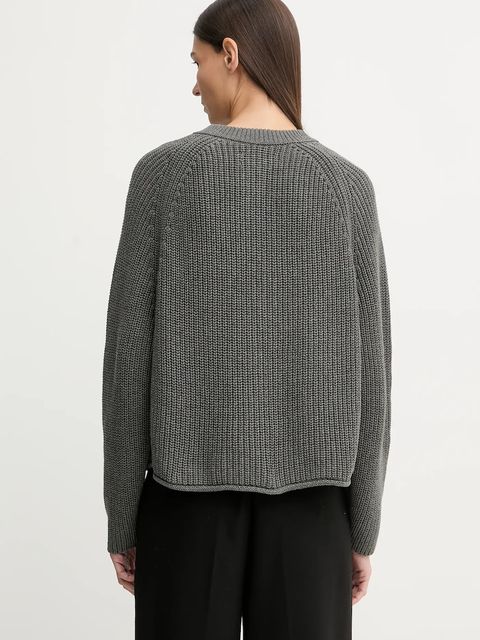 Marc O'Polo kardigan bawełniany damski kolor szary lekki 600605961003