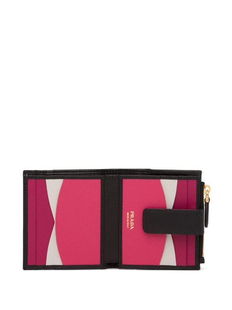 Prada small saffiano wallet - Black