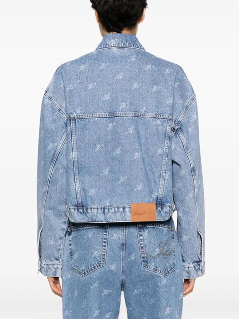 Axel Arigato Signature Rome cropped denim jacket - Blue