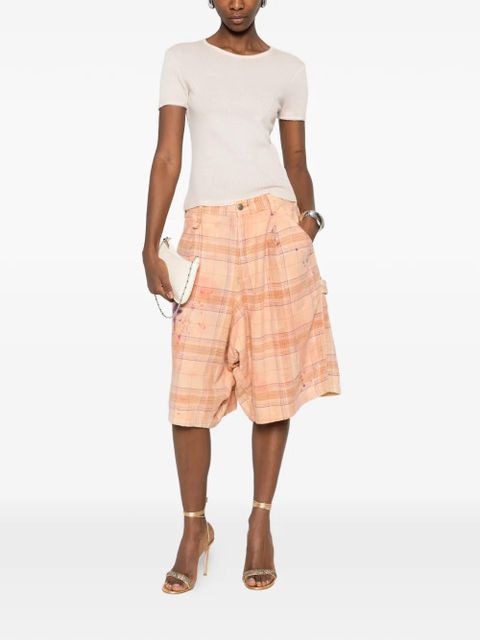 Blumarine ribbed short-sleeve T-shirt - Pink - zdjęcie produktu nr 2