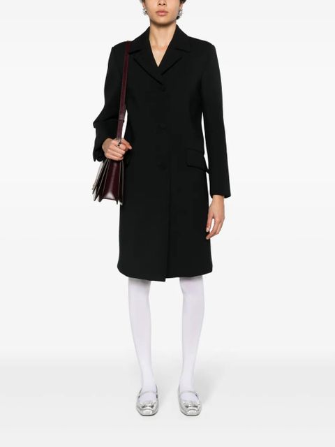 Gucci Horsebit-detail midi coat - Black