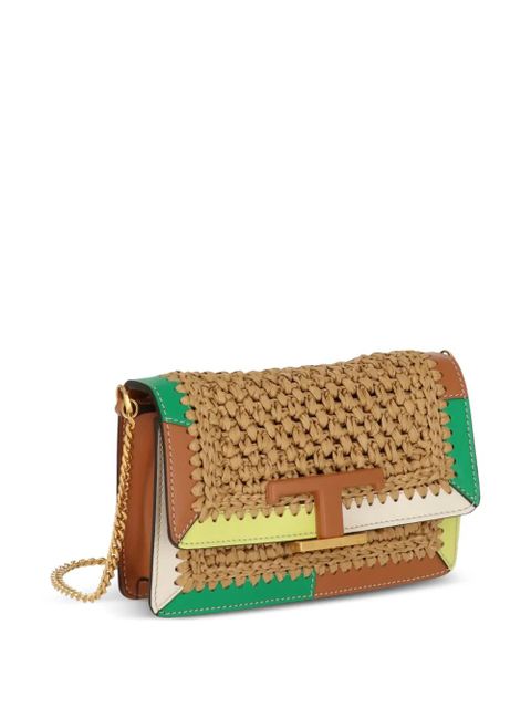 Tod's T Timeless woven shoulder bag - Brown