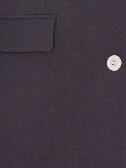 Eleh V-neck frontal-pocket blazer - Purple