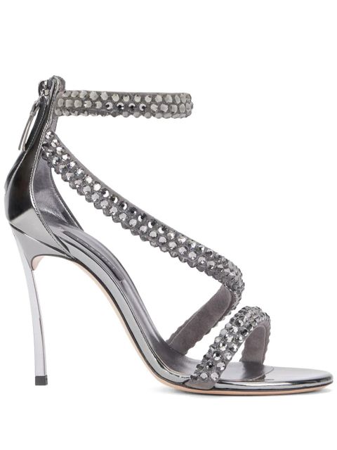 Casadei 100mm Alice Blade Maxi sandals - Silver