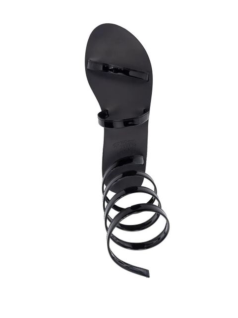 Ancient Greek Sandals Ofis wraparound-ankle sandals - Black